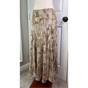 VINTAGE Charter Club Silk Floral Skirt